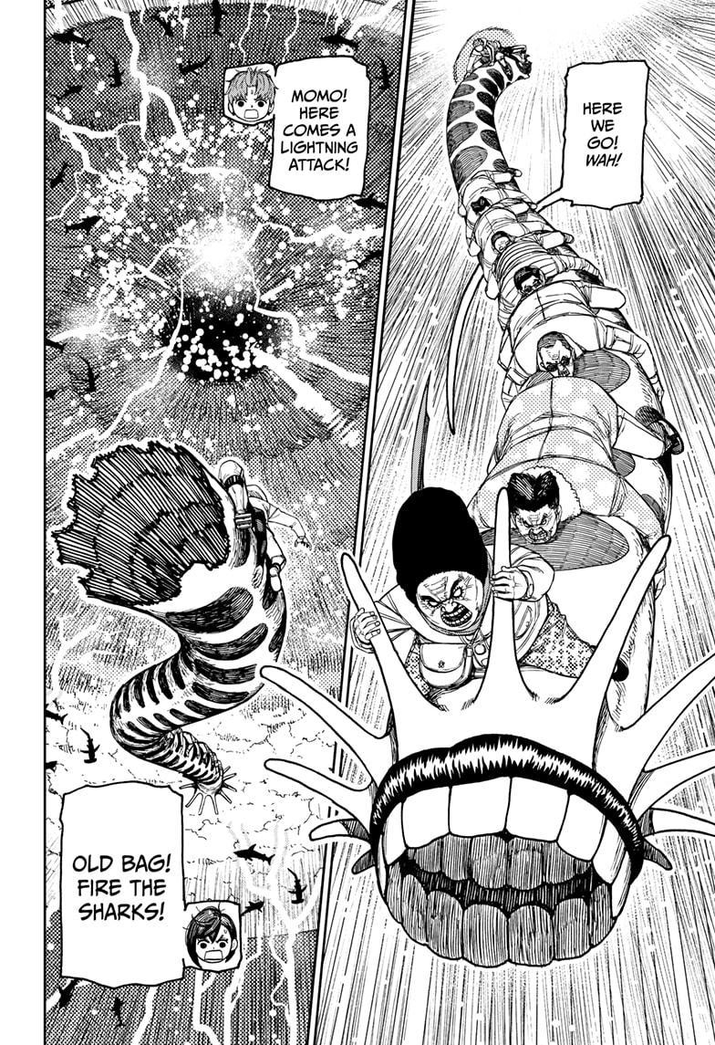 Dandadan Chapter 198 - Page 12 - dandadan Chapter 198 - Smash the Typhoon's Eye! manga