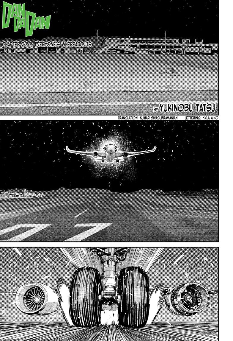 Dandadan Chapter 200 - Page 1 - dandadan Chapter 200 - Everyone's Whereabouts manga
