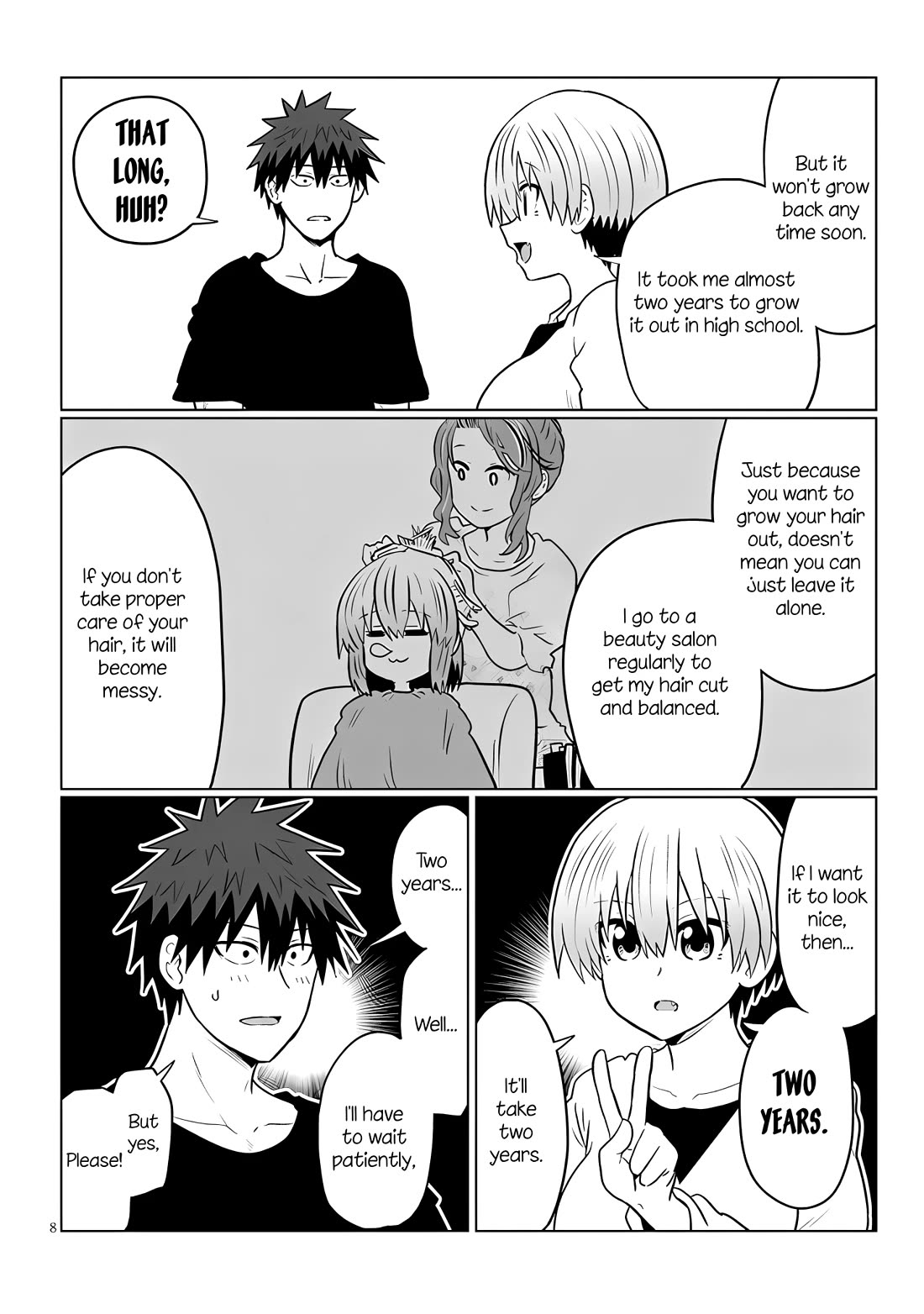 Uzaki-chan Wants to Hang Out, Chapter 125